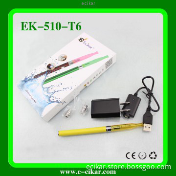 rechargable ecigarette,ecigarette china supplier 510-T6/ESLIM